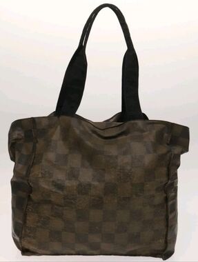 Vintage Fendi Everyday Checkered Brown Tote Bag